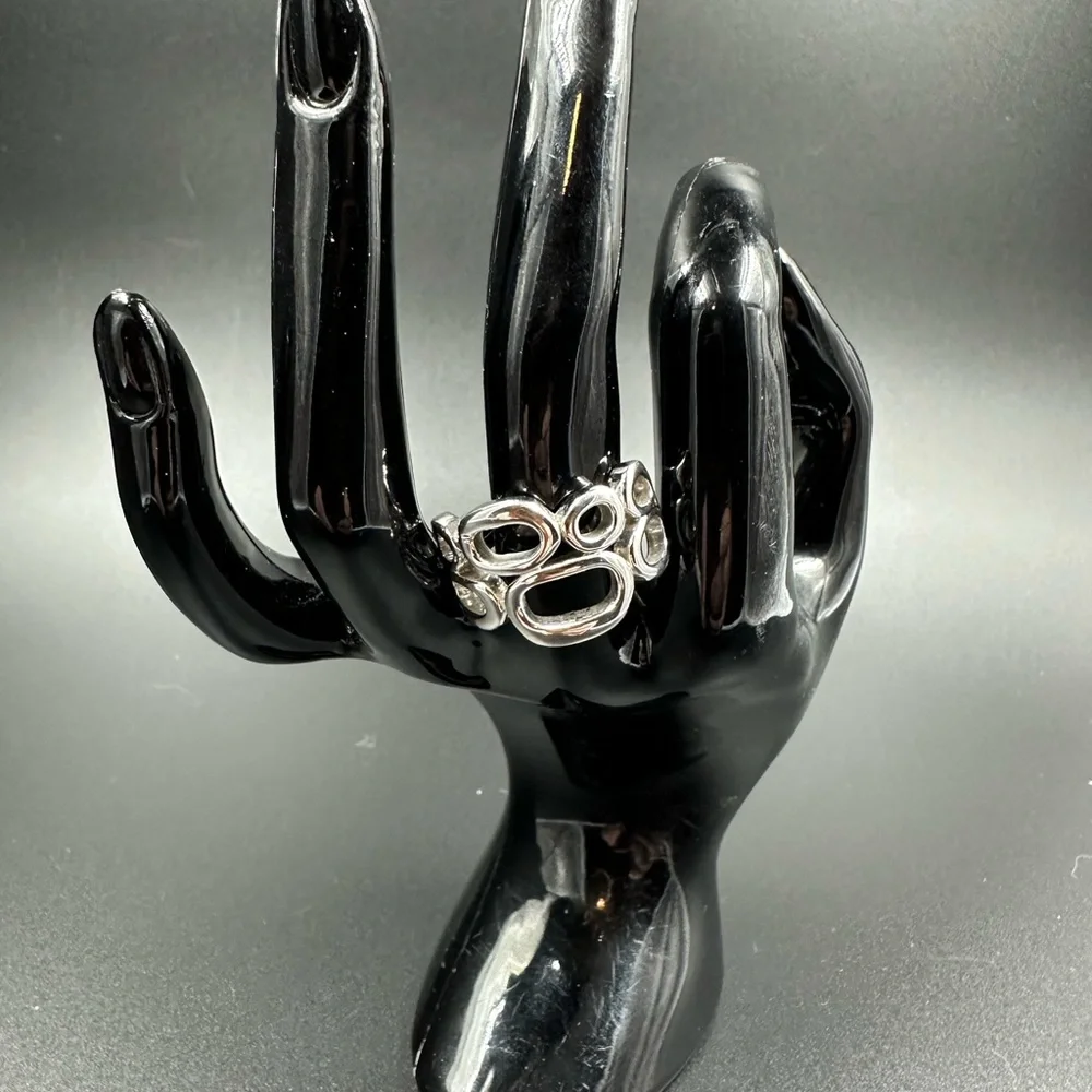 Lia Sophia Structure Ring Silver Plate